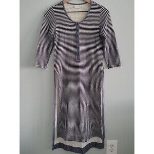 Anthropologie 9-H15 STCL Postmark Striped Henley Dress Small Split Tunic